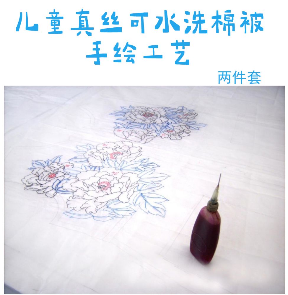 Picture of Hand-painted Silk Bedding Set