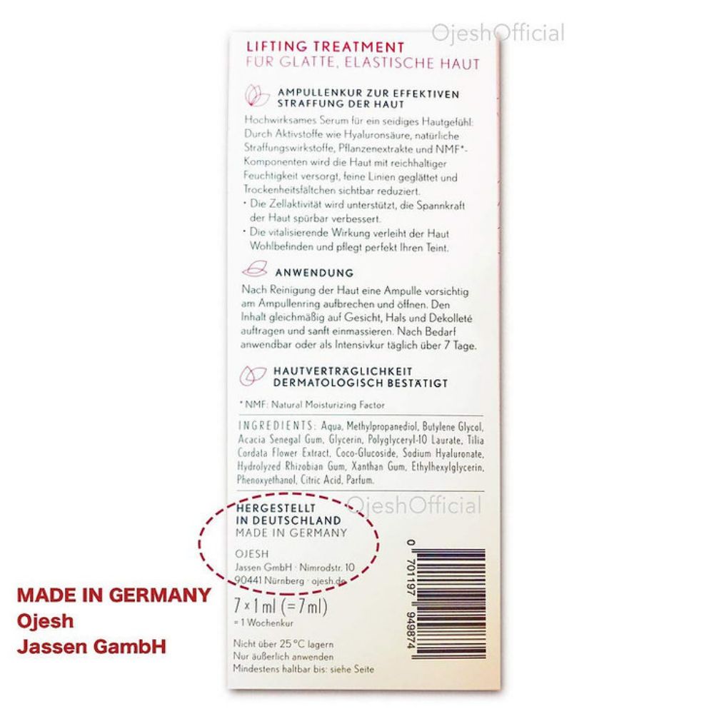 Picture of OJESH 0.6% Classic Serum - 7 ampoules