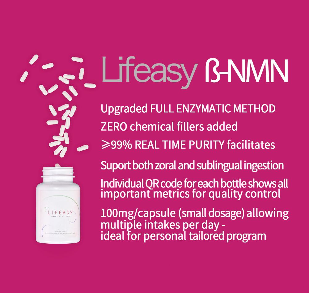 Picture of Anti-aging Lifeasy ß-NMN  6 bottles package