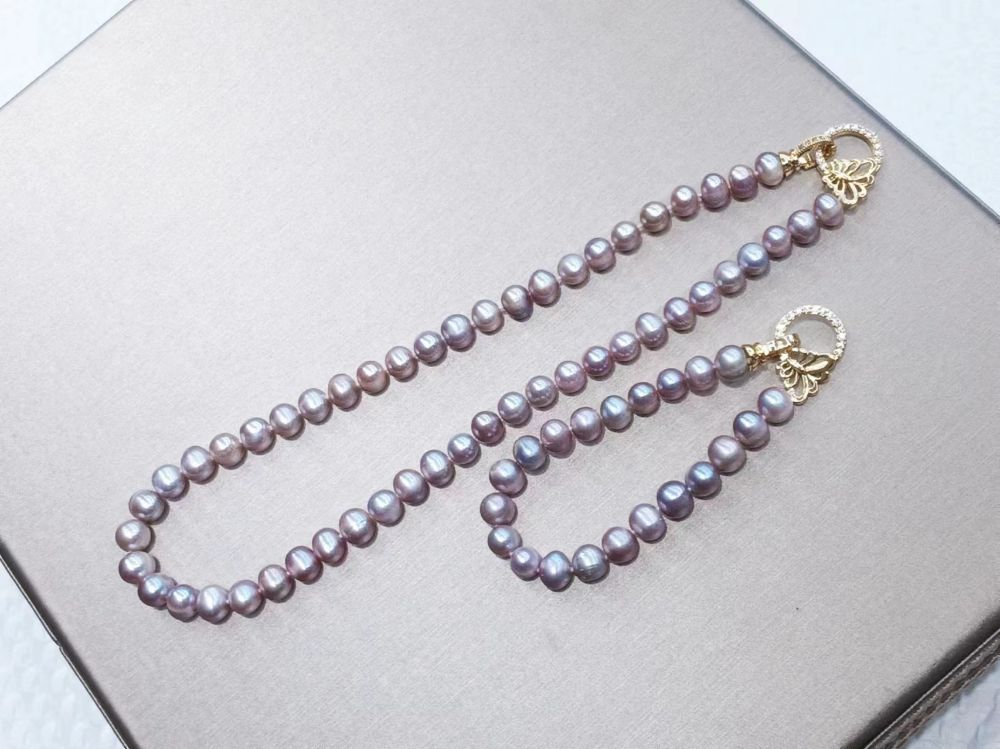 Picture of Natural freshwater pearls Bracelet+necklace