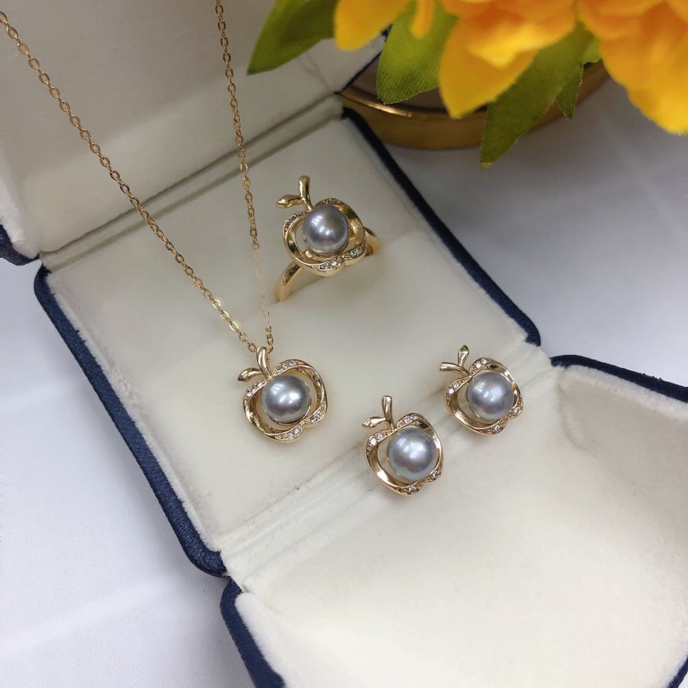 Picture of Little Apple Series Natural Freshwater Pearl Set