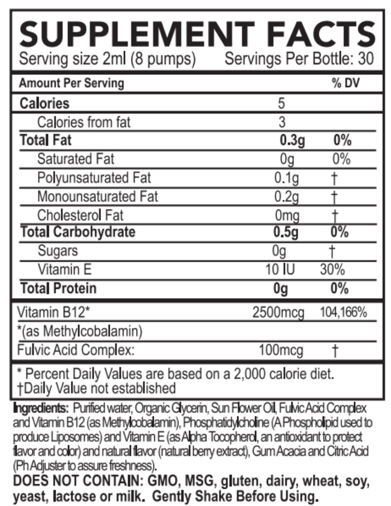 Picture of Micelle Liposomal B12  2OZ Bottle