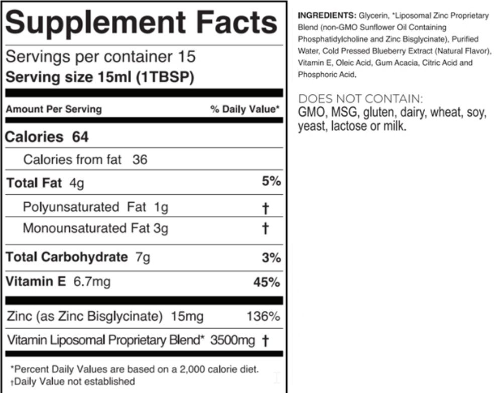 Picture of Micelle Liposomal Zinc 8OZ Bottle