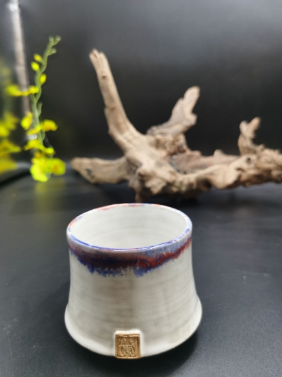 Picture of  Handmade Kiln Change Glazed Japanese Style Ceramic Incense Burner 