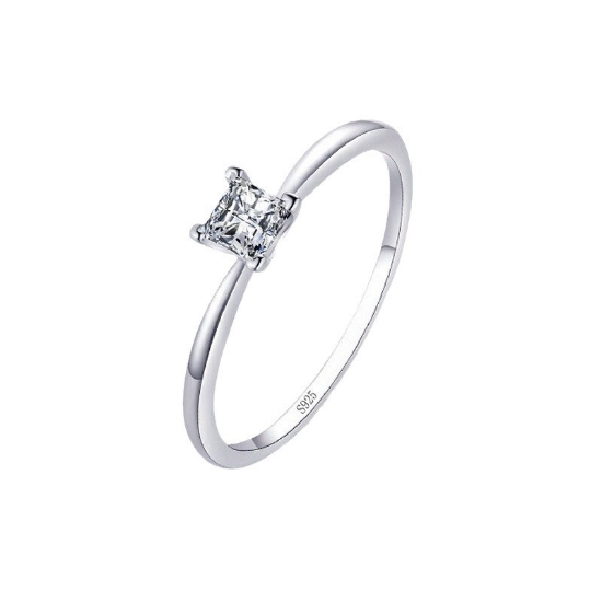 Picture of S925 Four-Prong Moissanite Ring