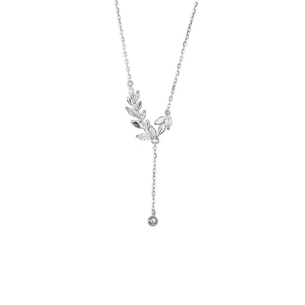 Picture of Tichi's 925 Sterling Silver Wheat Sheaf Tassel Necklace