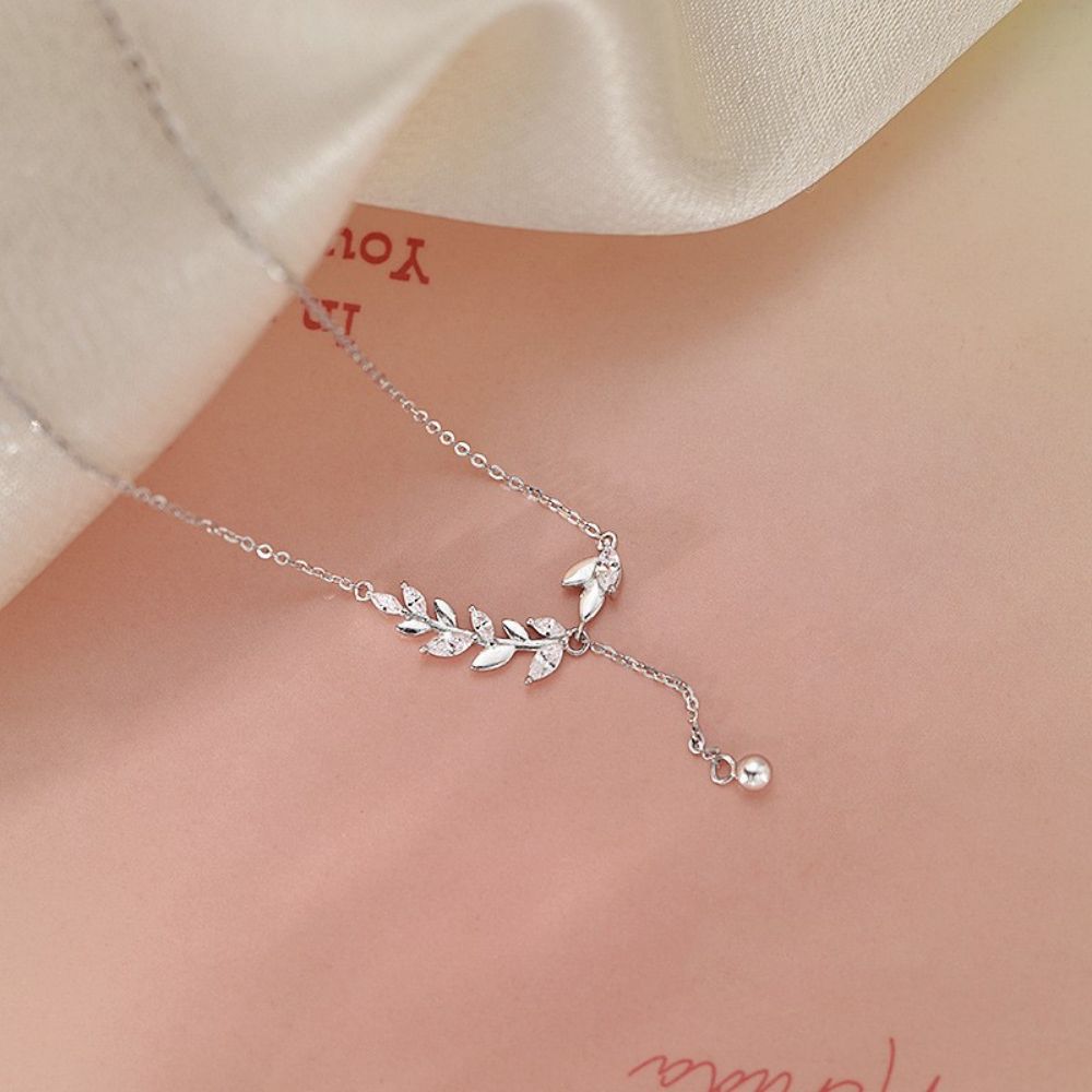 Picture of Tichi's 925 Sterling Silver Wheat Sheaf Tassel Necklace