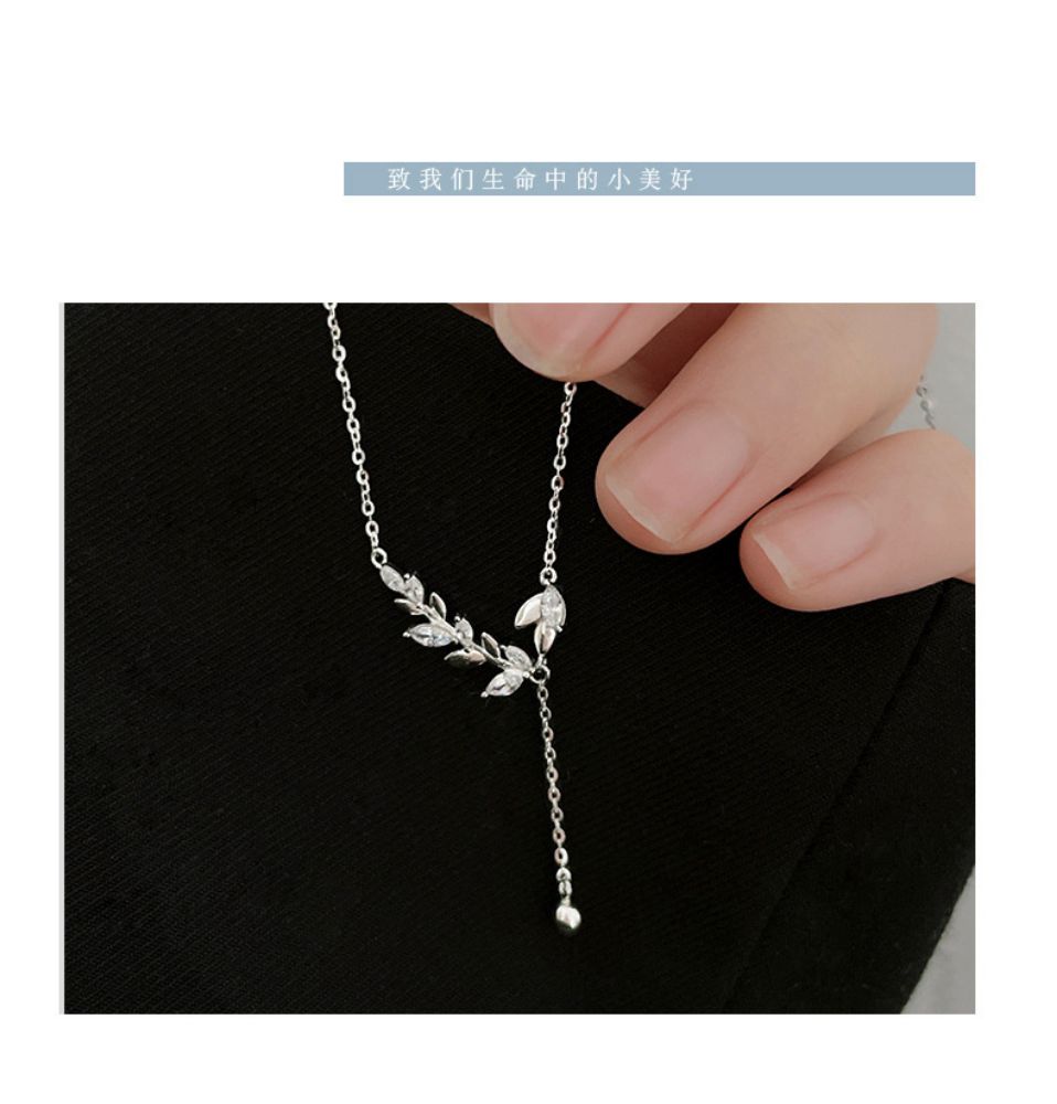 Picture of Tichi's 925 Sterling Silver Wheat Sheaf Tassel Necklace