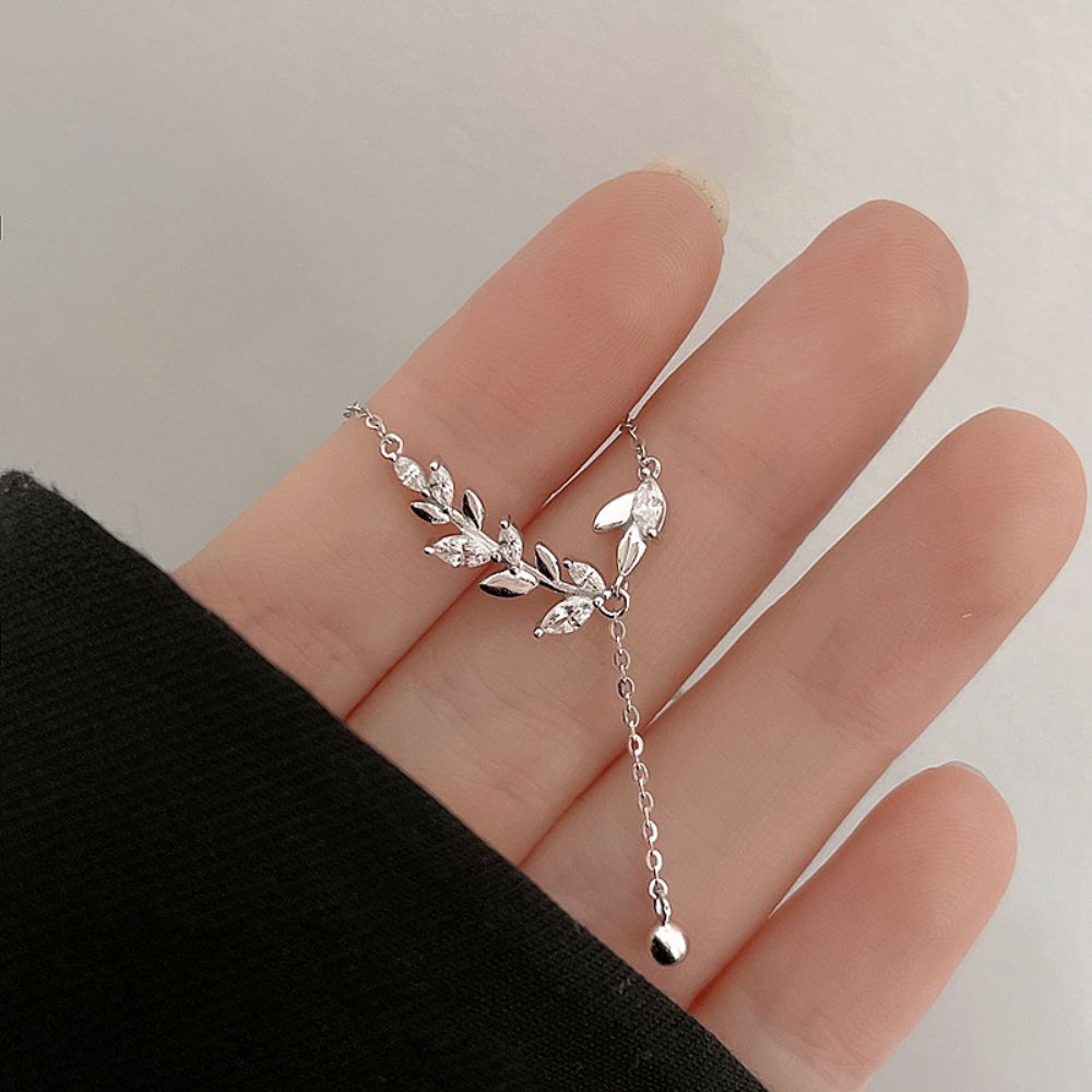 Picture of Tichi's 925 Sterling Silver Wheat Sheaf Tassel Necklace