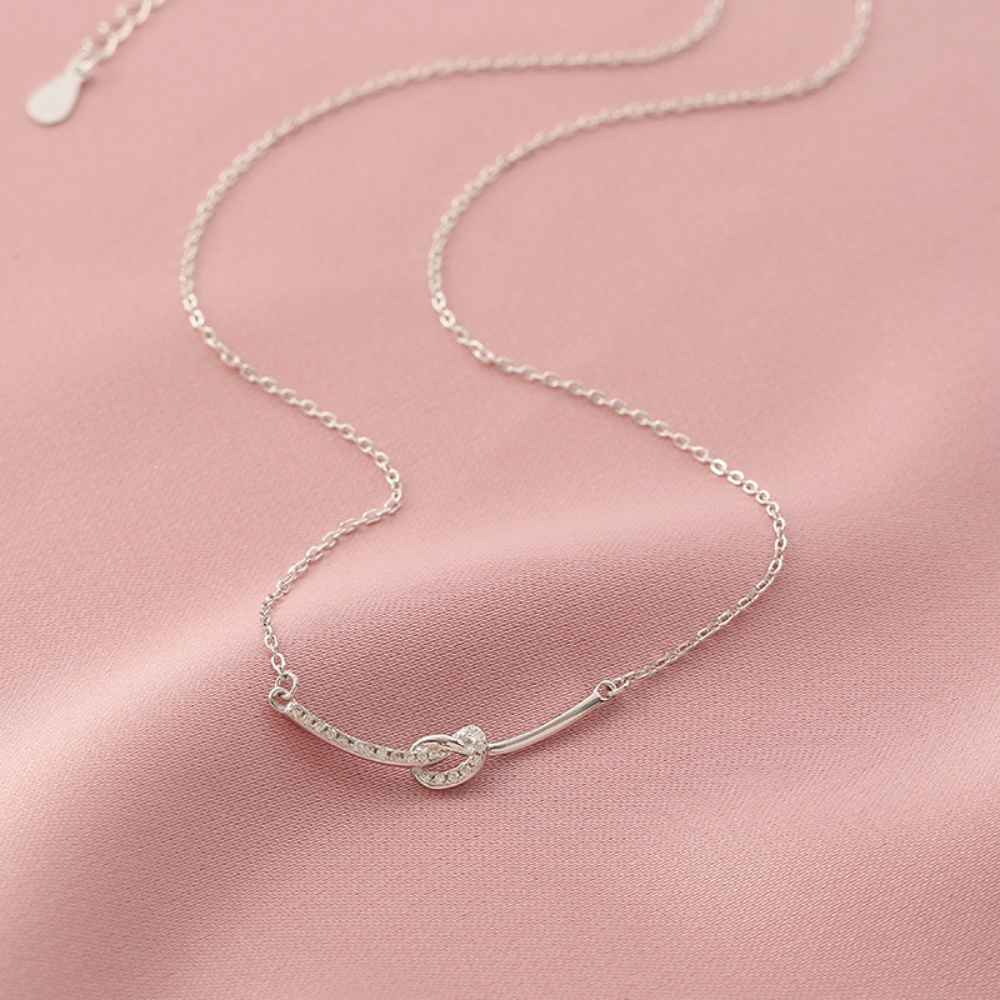 Picture of Tichy 925 Sterling Silver Rope Knot Necklace