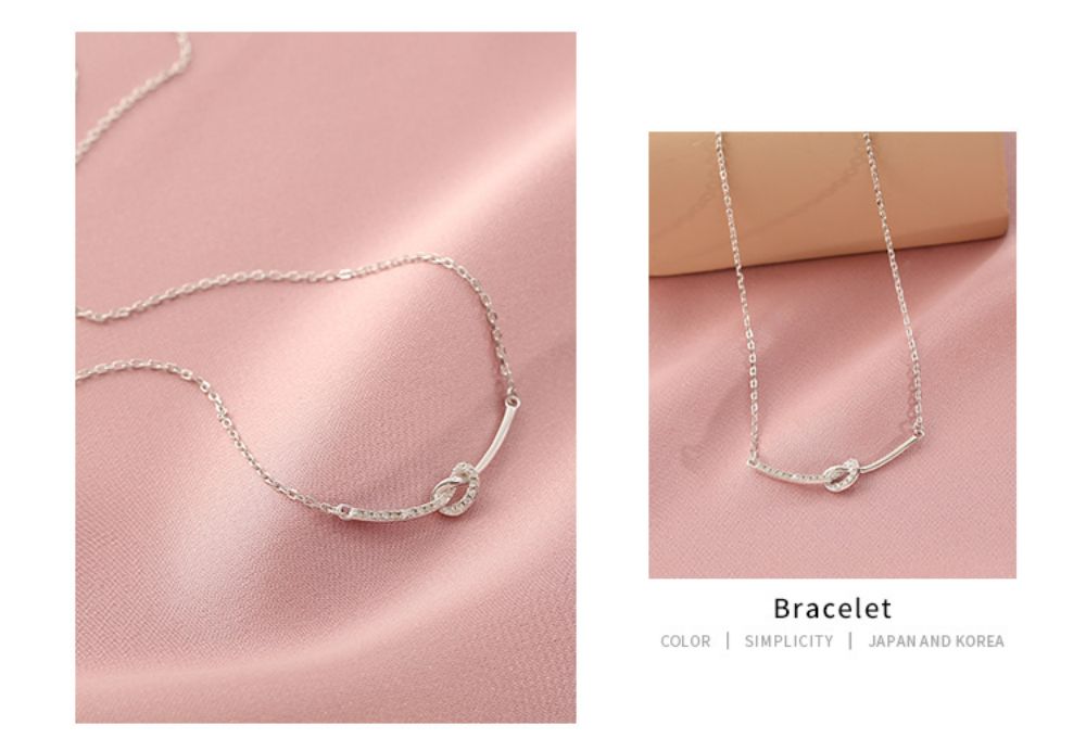 Picture of Tichy 925 Sterling Silver Rope Knot Necklace