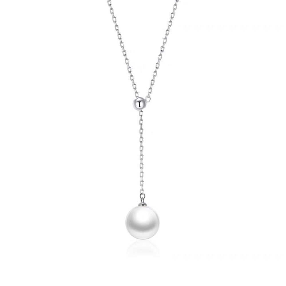 Picture of Tichi S925 Sterling Silver with Swarovski Pearl Necklace