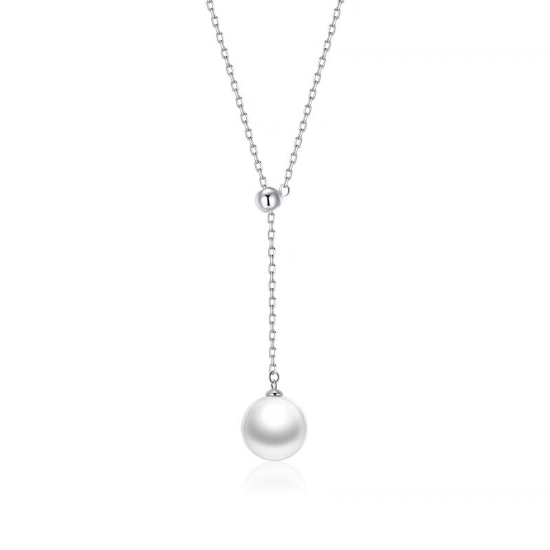 Picture of Tichi S925 Sterling Silver with Swarovski Pearl Necklace