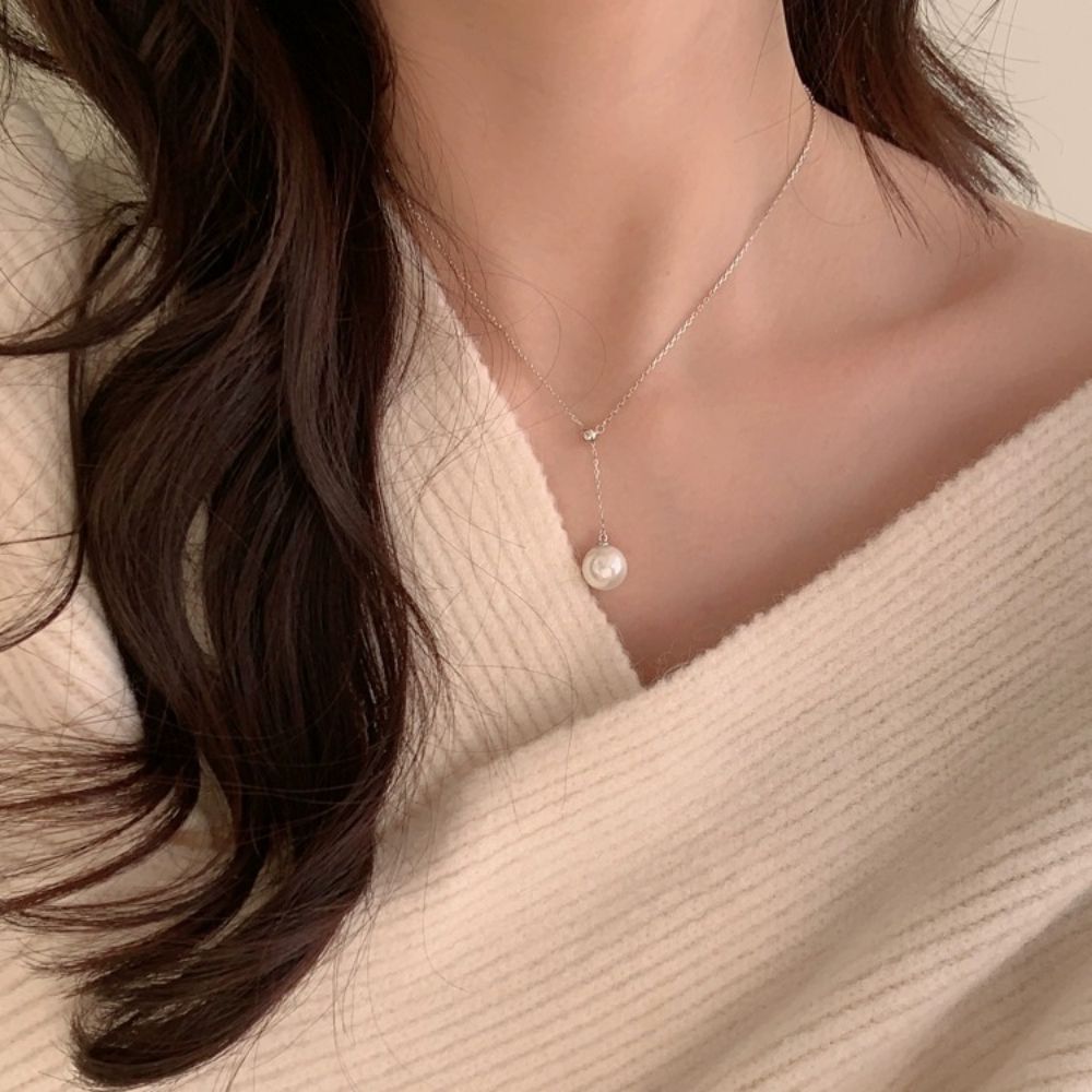 Picture of Tichi S925 Sterling Silver with Swarovski Pearl Necklace