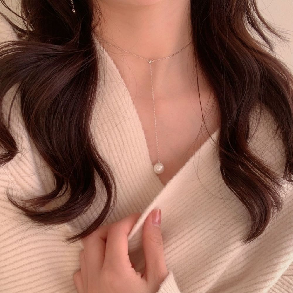 Picture of Tichi S925 Sterling Silver with Swarovski Pearl Necklace