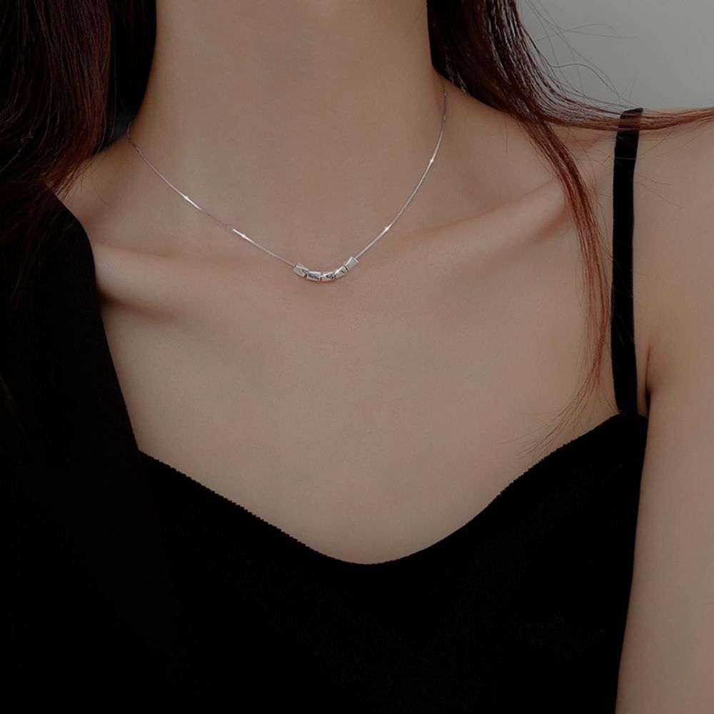 Picture of Titch S925 Sterling Silver Bean Necklace