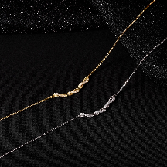 Picture of Titch S925 Sterling Silver Twisted Chain Necklace