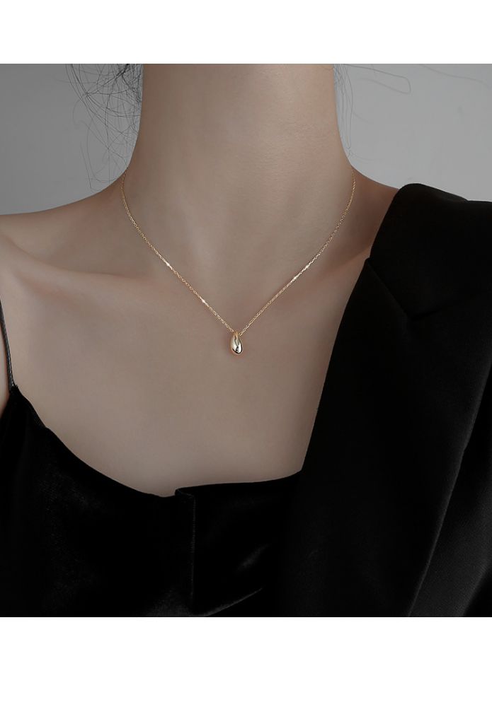 Picture of Titch S925 Silver Teardrop Pendant Necklace