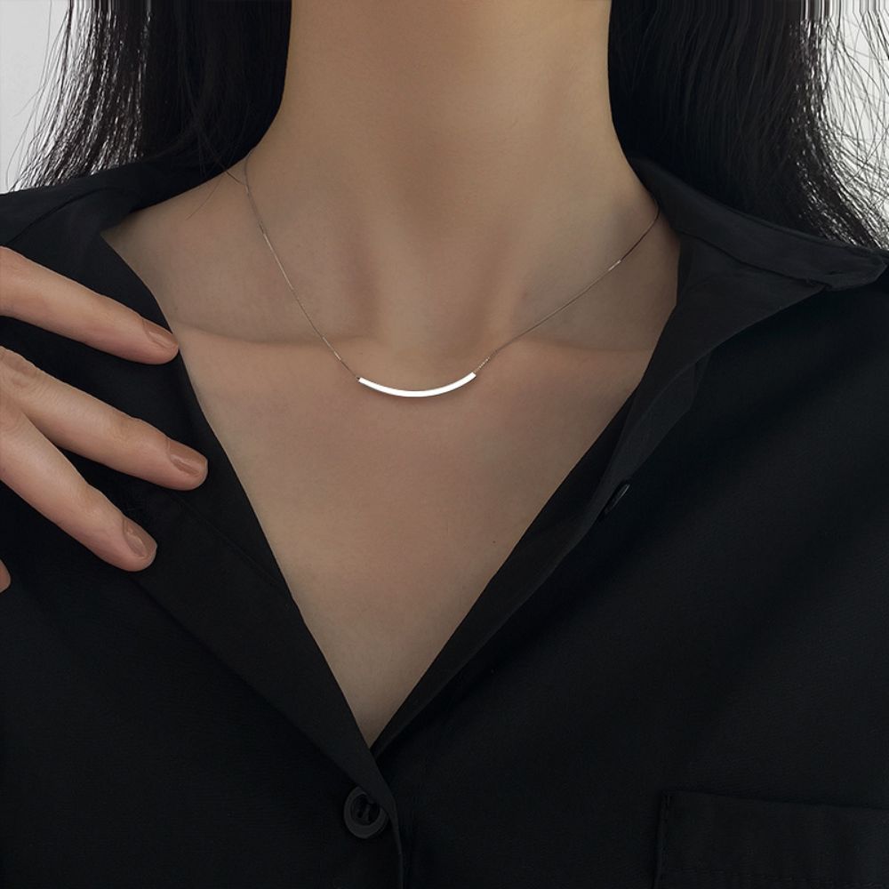 Picture of Titch S925 Silver Smile Face Pendant Necklace