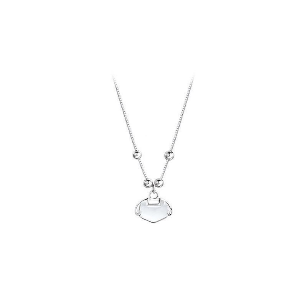 Picture of Titch S925 Cat's Eye Pendant Collarbone Chain