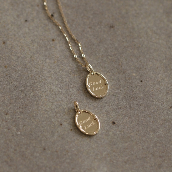Picture of Titch S925 Silver Good Luck Alphabet Necklace