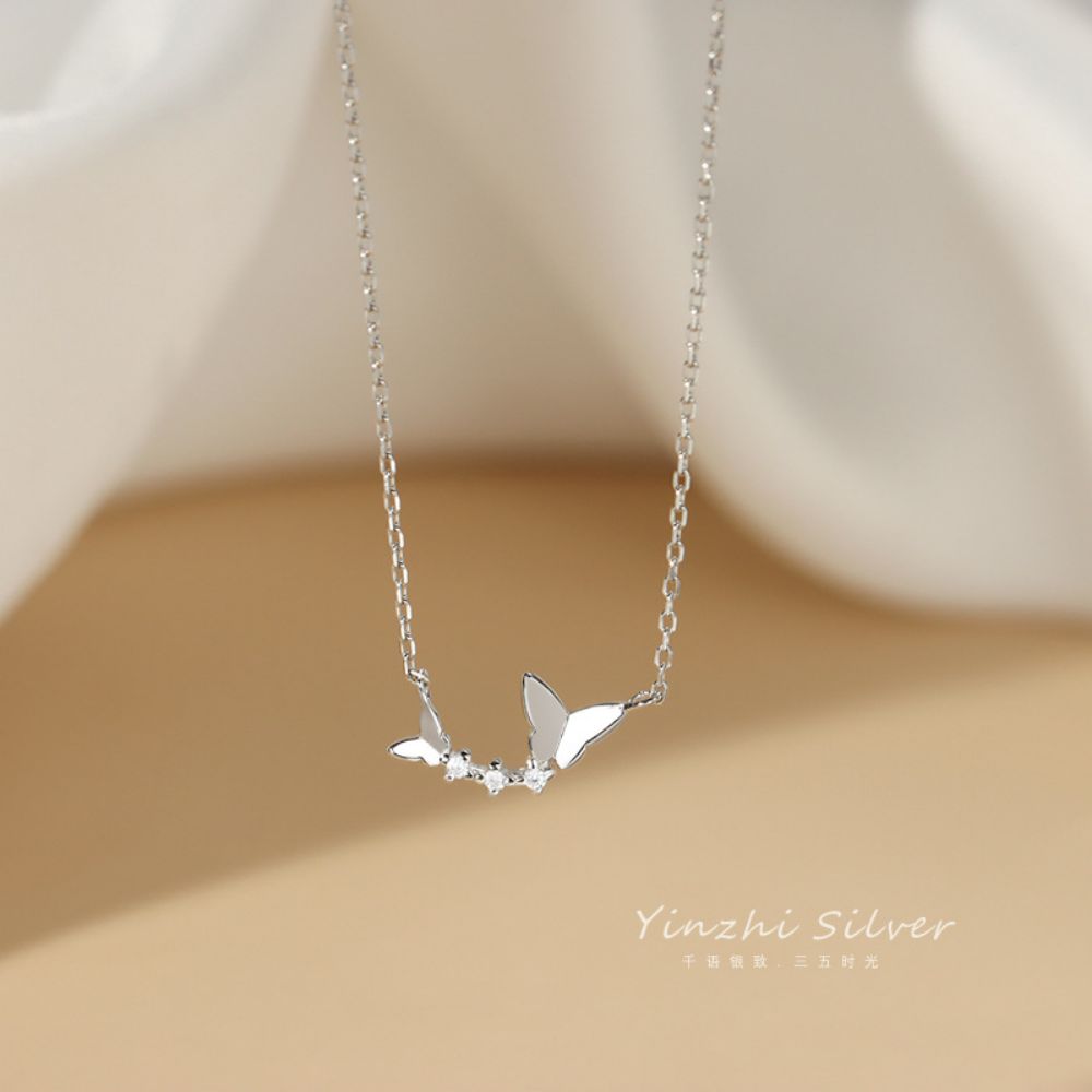 Picture of Titch 925 Silver Butterfly Necklace