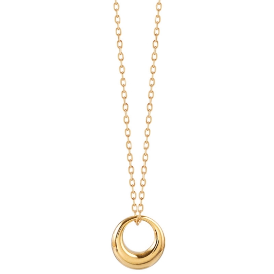 Picture of Titch S925 Silver Geometric Circle Necklace