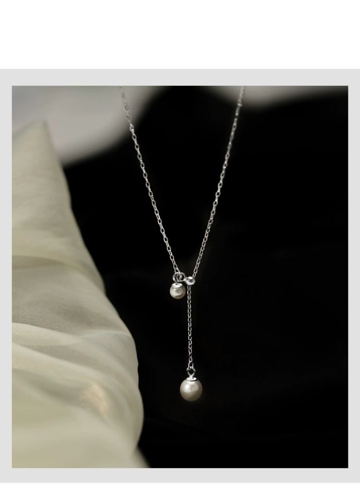 Picture of Titch S925 Silver Pearl Necklace