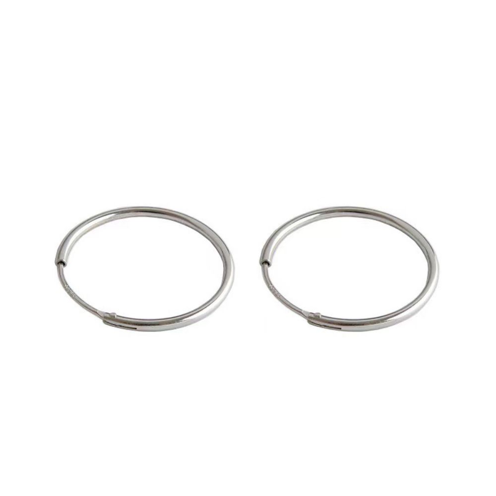 Picture of The Titchy 925 Sterling Silver Simple Hoop Earrings