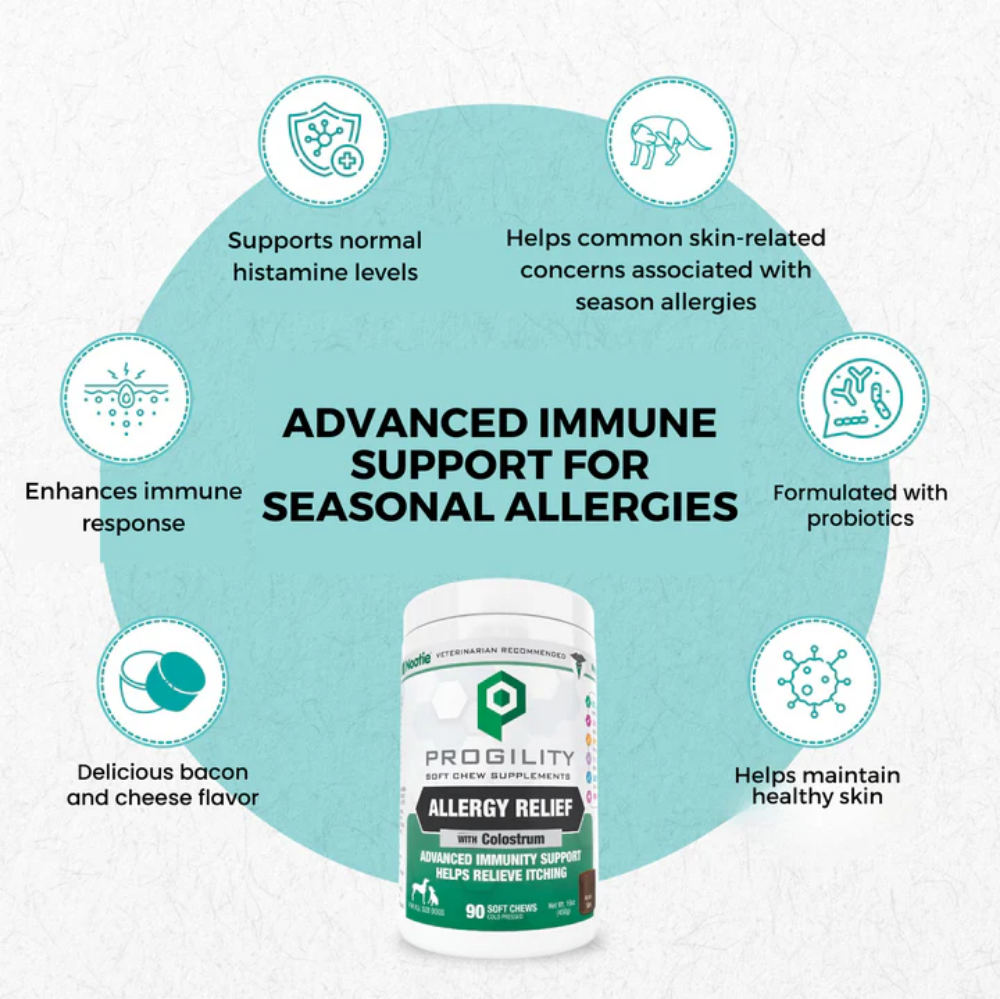 Picture of PROGILITY ALLERGY & IMMUNE SOFT CHEW SUPPLEMENTS FOR DOGS FOR SEASONAL ALLERGY SUPPORT