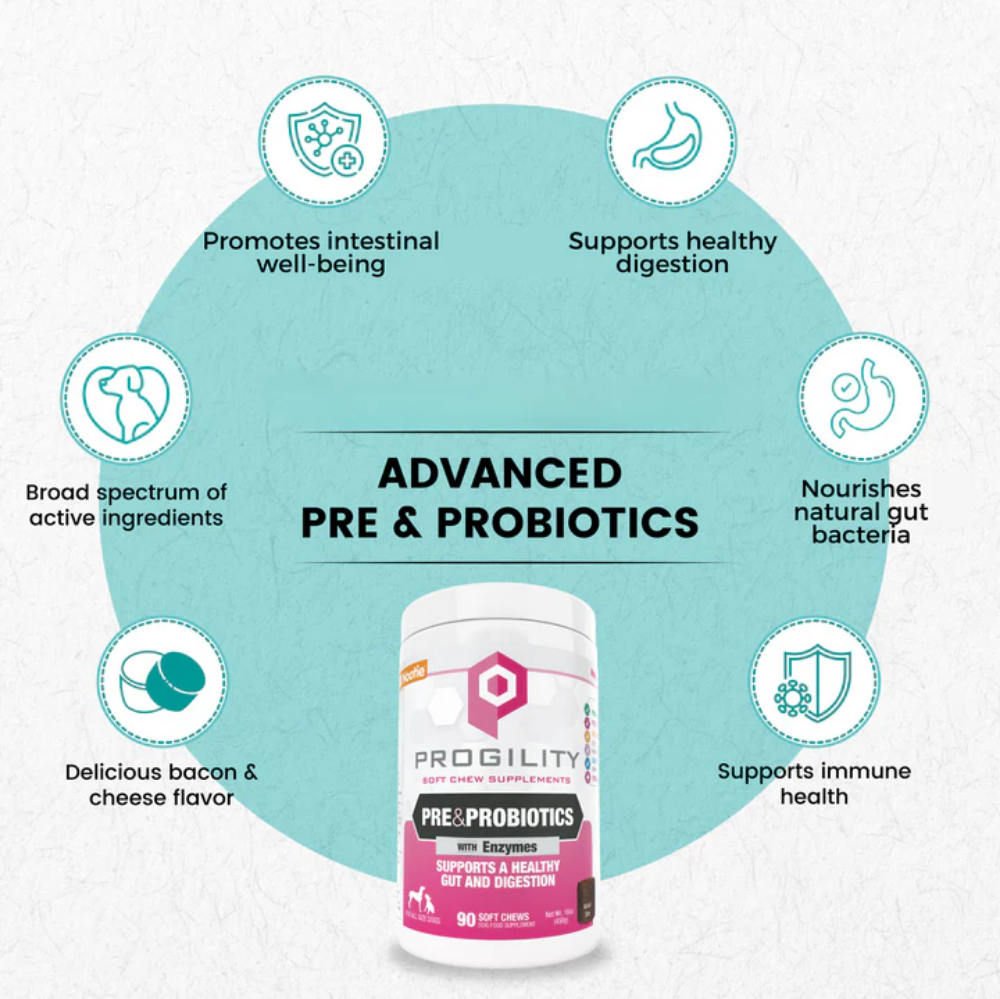 Picture of PROGILITY PRE & PROBIOTICS SOFT CHEW SUPPLEMENTS FOR DOGS