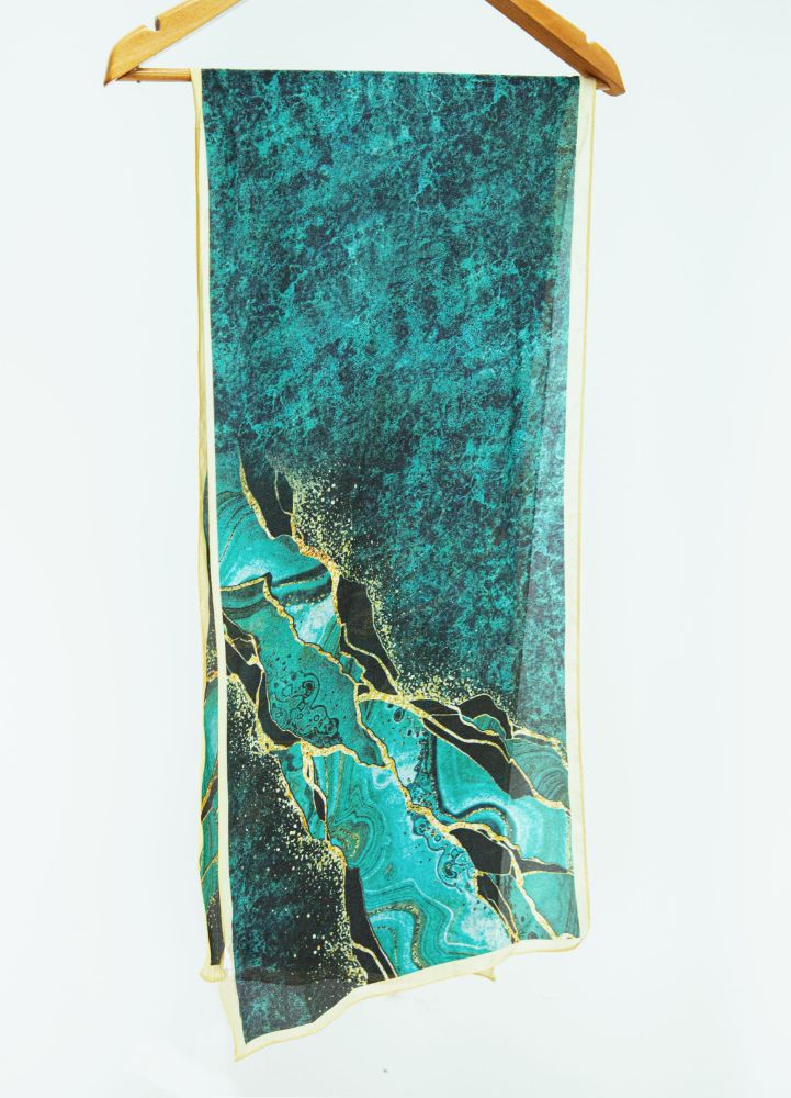 Picture of Silk Printed Long Scarves (Two Patterns)