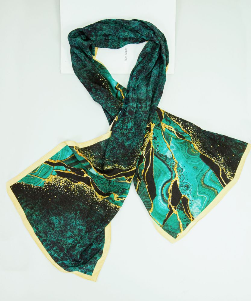 Picture of Silk Printed Long Scarves (Two Patterns)