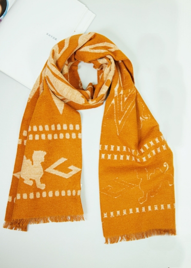 Picture of Brushed Long Scarf – "Welcoming Fortune and Blessings"