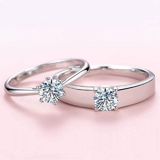 Picture of S925 silver open moissanite ring