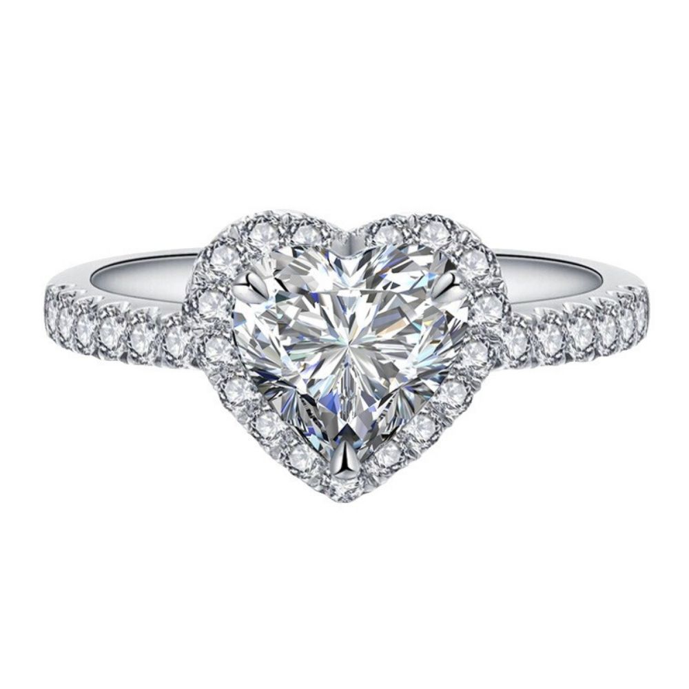 Picture of 925 silver heart-shaped ring