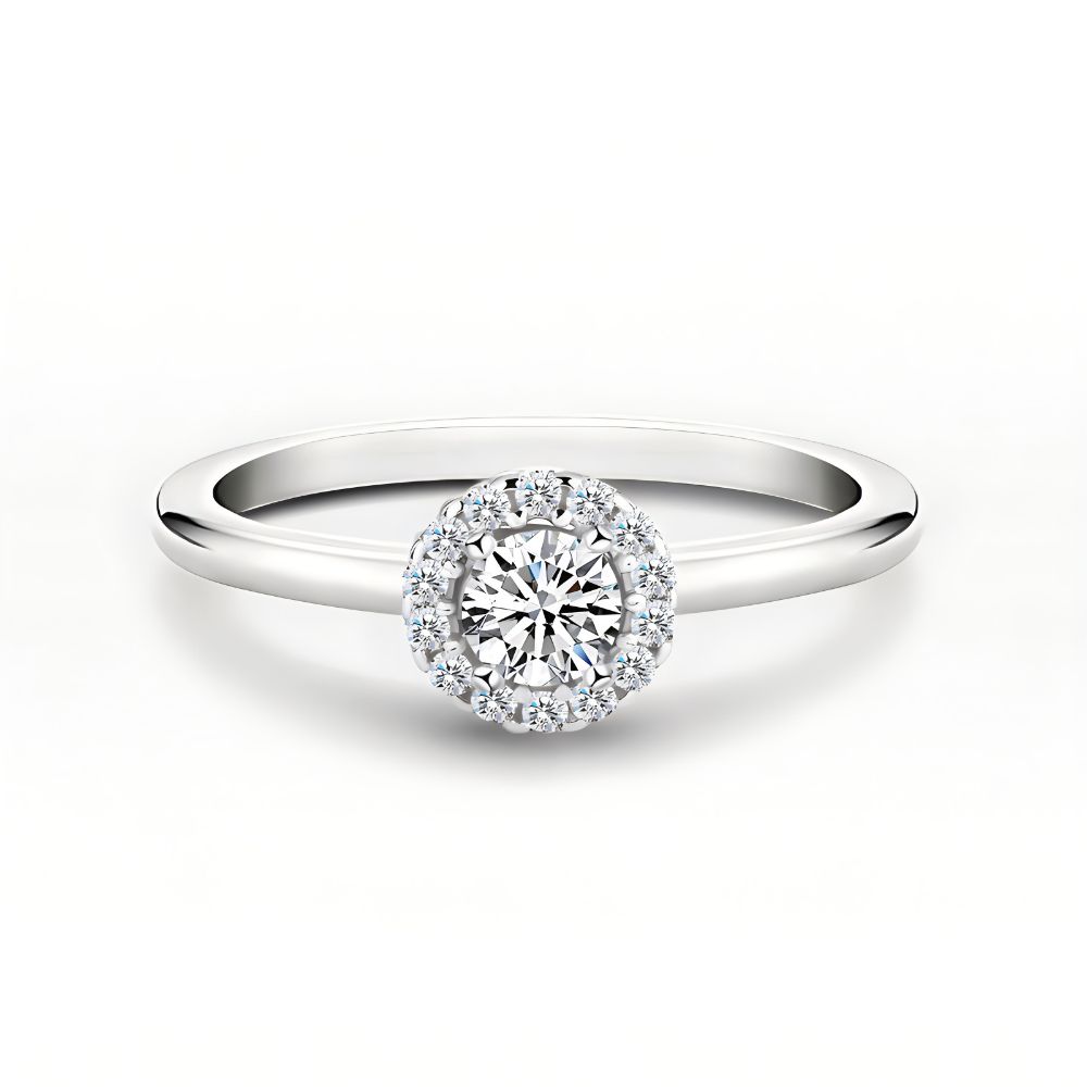 Picture of 925 silver Jane Eyre Moissanite ring (open and adjustable)