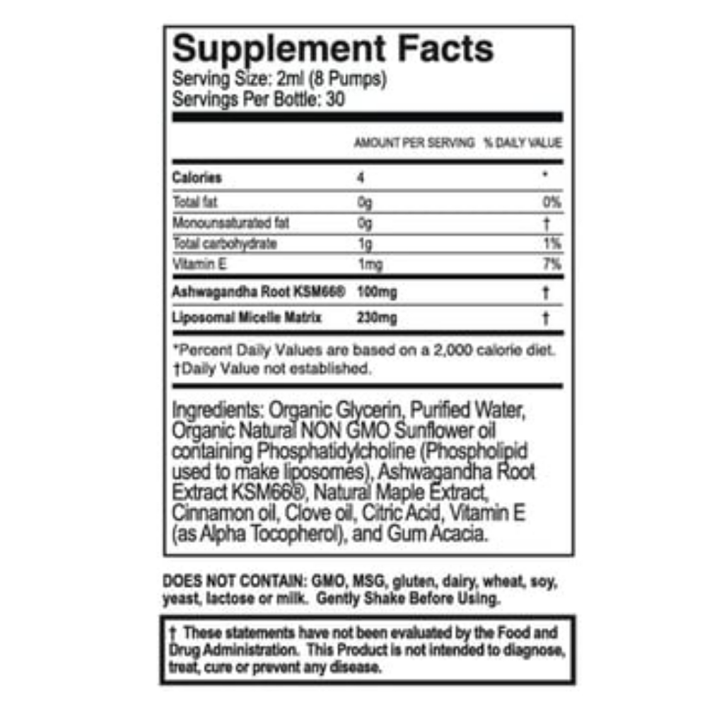 Picture of Liposomal Ashwagandha 2oz